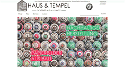 Desktop Screenshot of hausundtempel.de